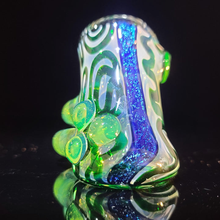 Horned Dichro Hammer Glass Pipe Jeff Cooper   