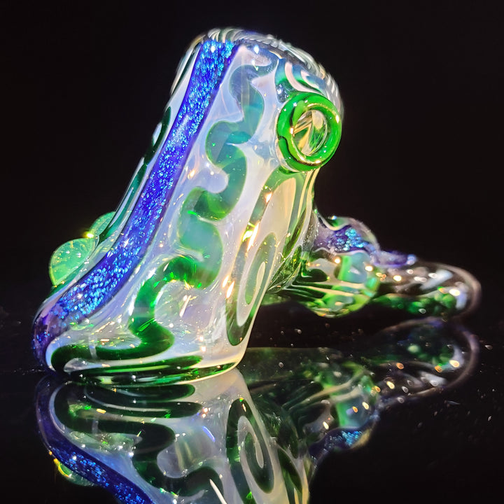 Horned Dichro Hammer Glass Pipe Jeff Cooper   