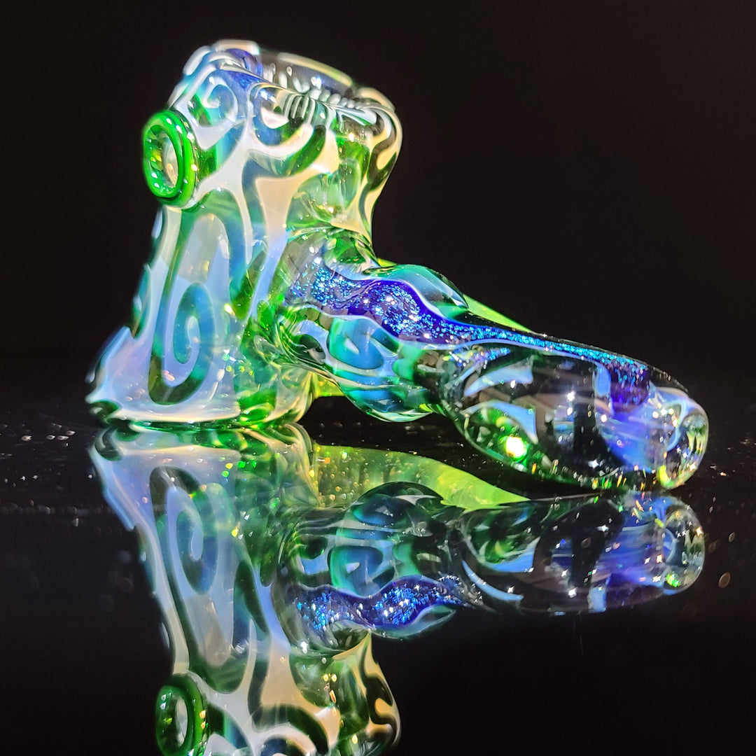 Horned Dichro Hammer Glass Pipe Jeff Cooper   