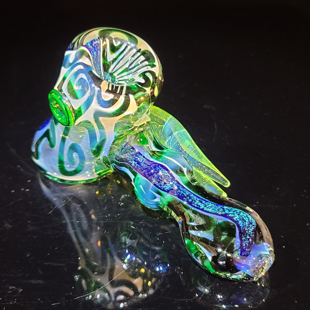 Horned Dichro Hammer Glass Pipe Jeff Cooper   