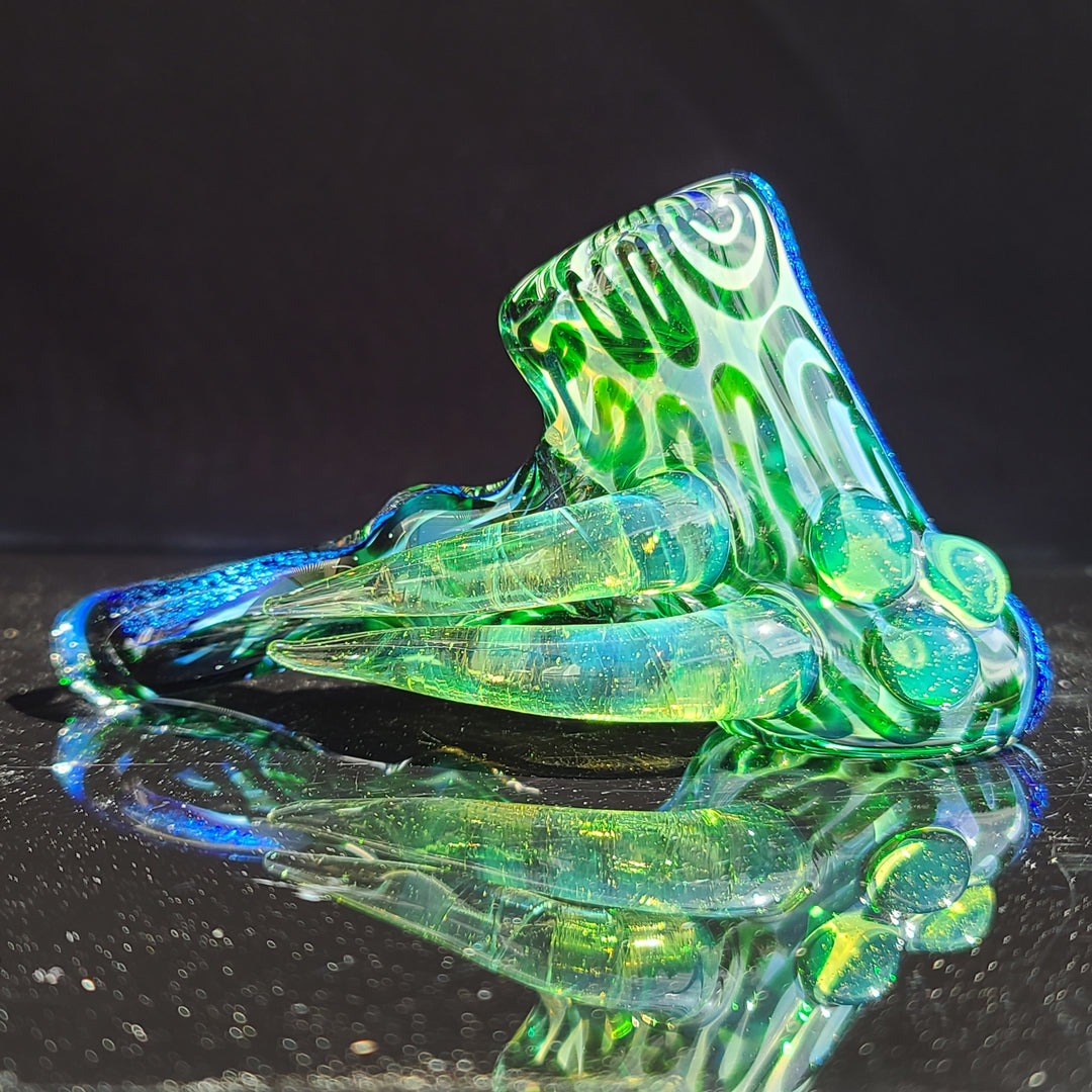 Horned Dichro Hammer Glass Pipe Jeff Cooper   