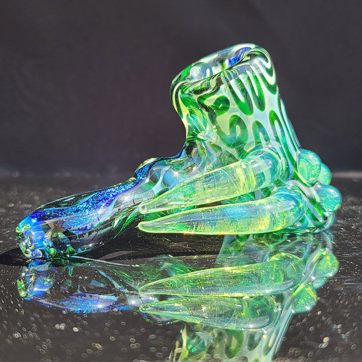 Horned Dichro Hammer Glass Pipe Jeff Cooper   