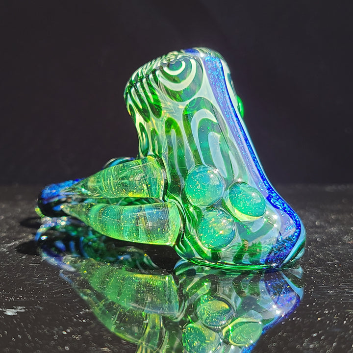 Horned Dichro Hammer Glass Pipe Jeff Cooper   