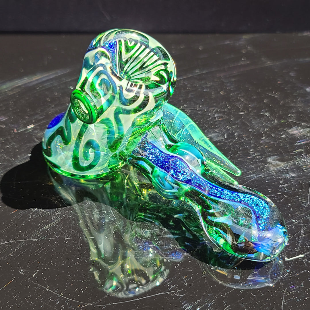 Horned Dichro Hammer Glass Pipe Jeff Cooper   