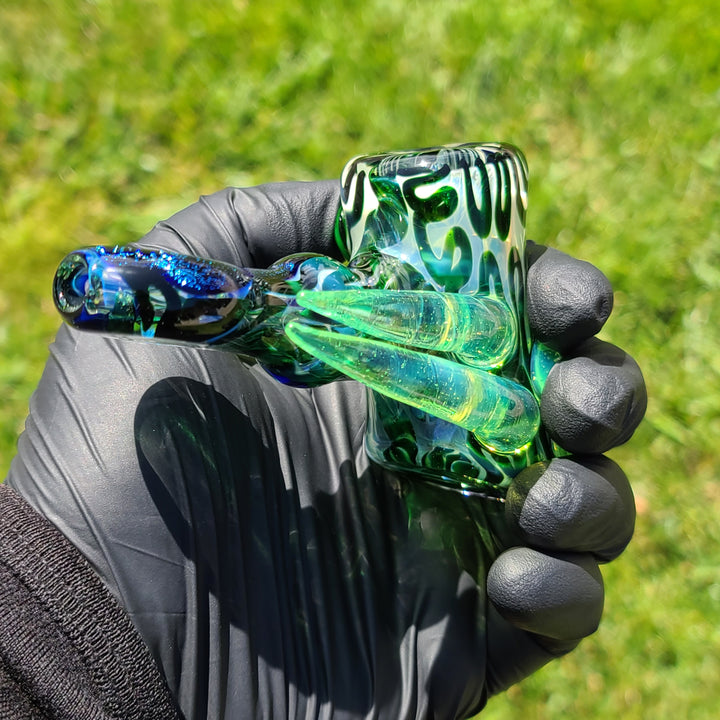 Horned Dichro Hammer Glass Pipe Jeff Cooper   