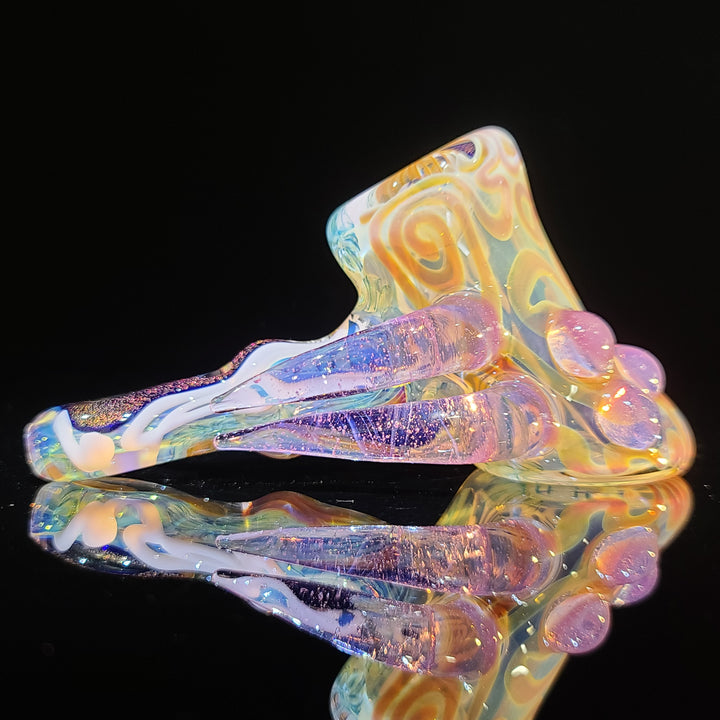 Horned Dichro Hammer Glass Pipe Jeff Cooper   