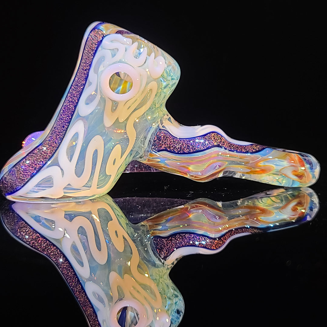 Horned Dichro Hammer Glass Pipe Jeff Cooper   