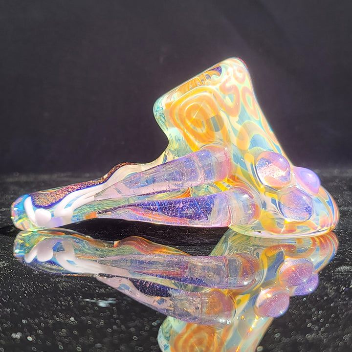 Horned Dichro Hammer Glass Pipe Jeff Cooper   