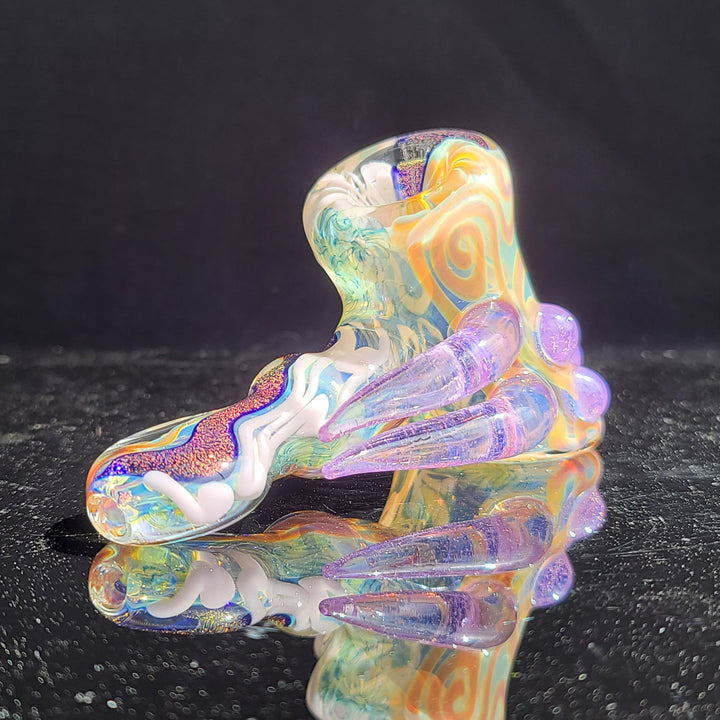 Horned Dichro Hammer Glass Pipe Jeff Cooper   