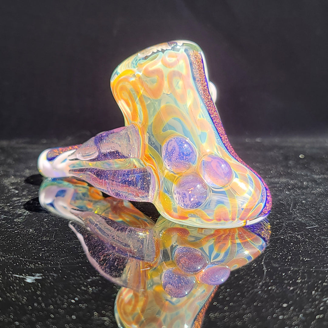 Horned Dichro Hammer Glass Pipe Jeff Cooper   