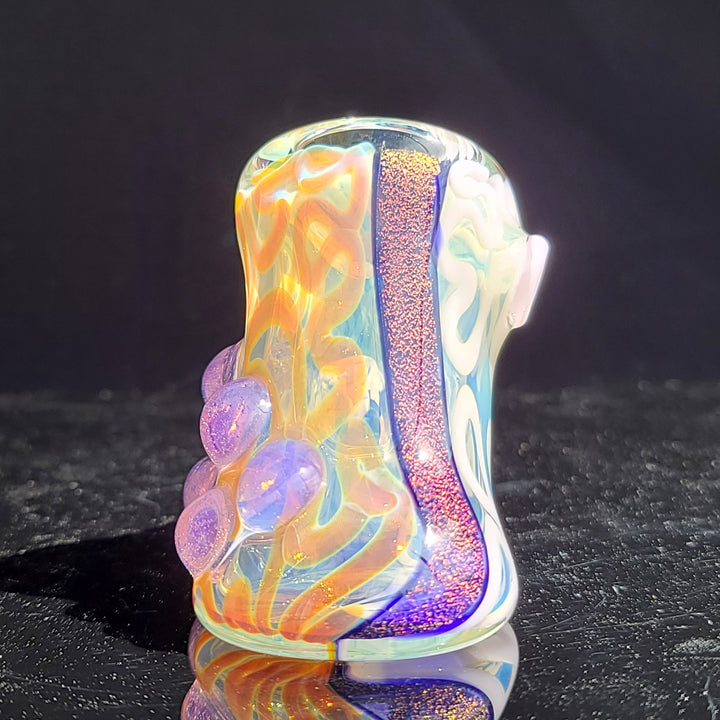 Horned Dichro Hammer Glass Pipe Jeff Cooper   