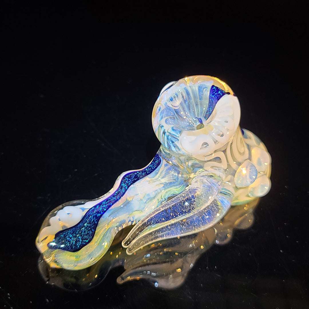 Horned Dichro Hammer Glass Pipe Jeff Cooper   