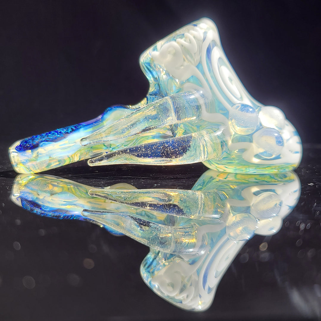 Horned Dichro Hammer Glass Pipe Jeff Cooper   