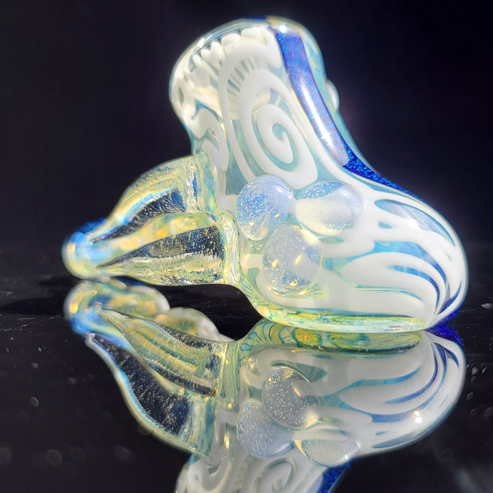 Horned Dichro Hammer Glass Pipe Jeff Cooper   