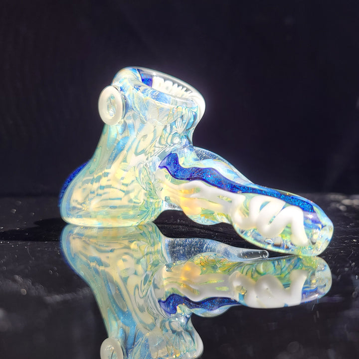 Horned Dichro Hammer Glass Pipe Jeff Cooper   