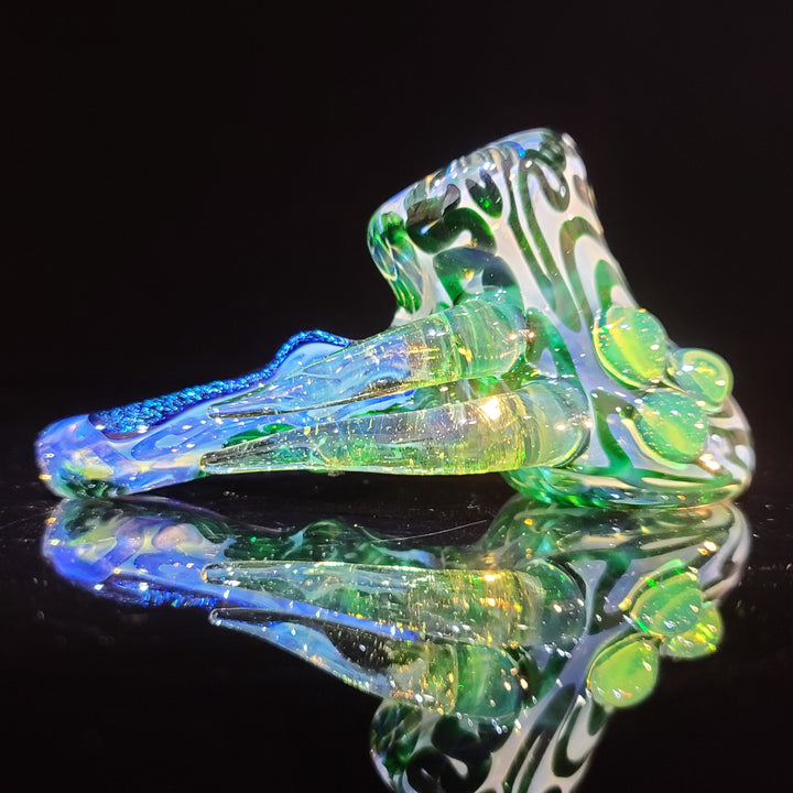 Horned Dichro Hammer Glass Pipe Jeff Cooper   