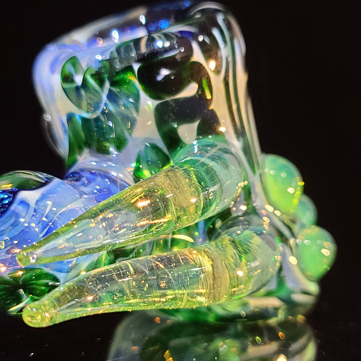 Horned Dichro Hammer Glass Pipe Jeff Cooper   