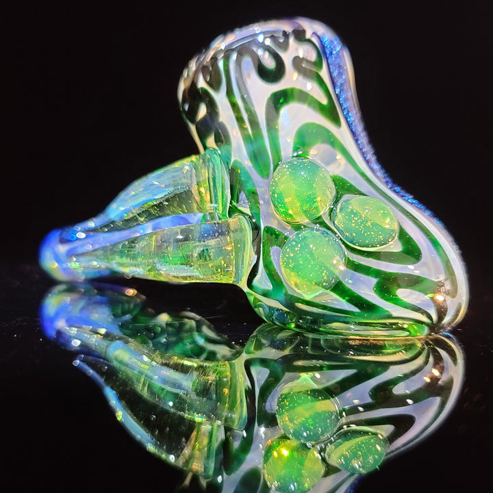 Horned Dichro Hammer Glass Pipe Jeff Cooper   