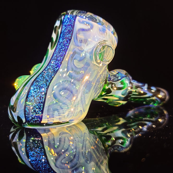 Horned Dichro Hammer Glass Pipe Jeff Cooper   