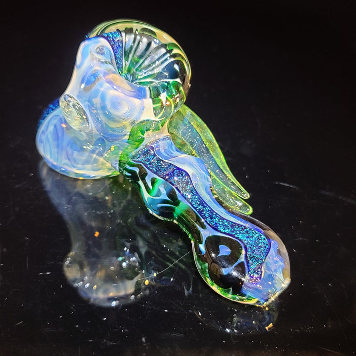 Horned Dichro Hammer Glass Pipe Jeff Cooper   