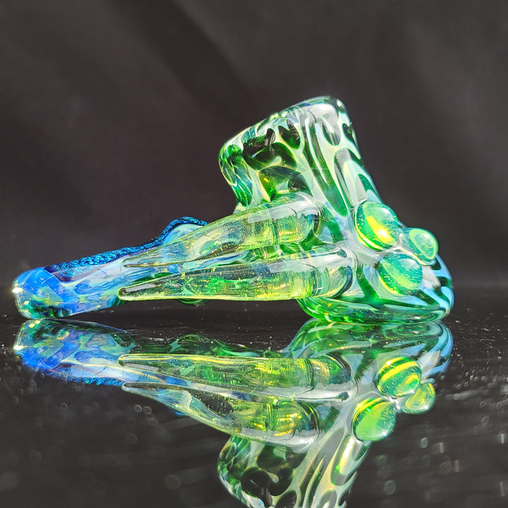 Horned Dichro Hammer Glass Pipe Jeff Cooper   