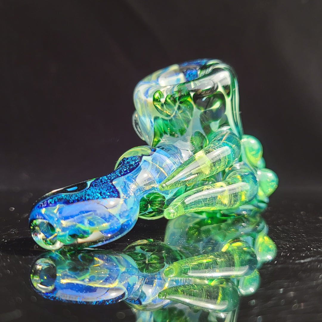 Horned Dichro Hammer Glass Pipe Jeff Cooper   