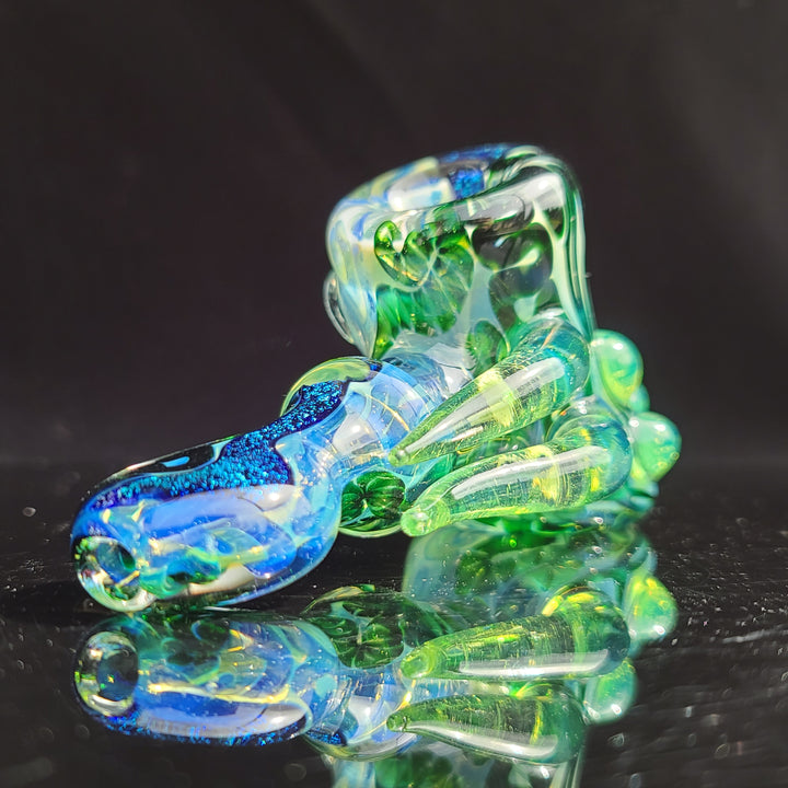 Horned Dichro Hammer Glass Pipe Jeff Cooper   