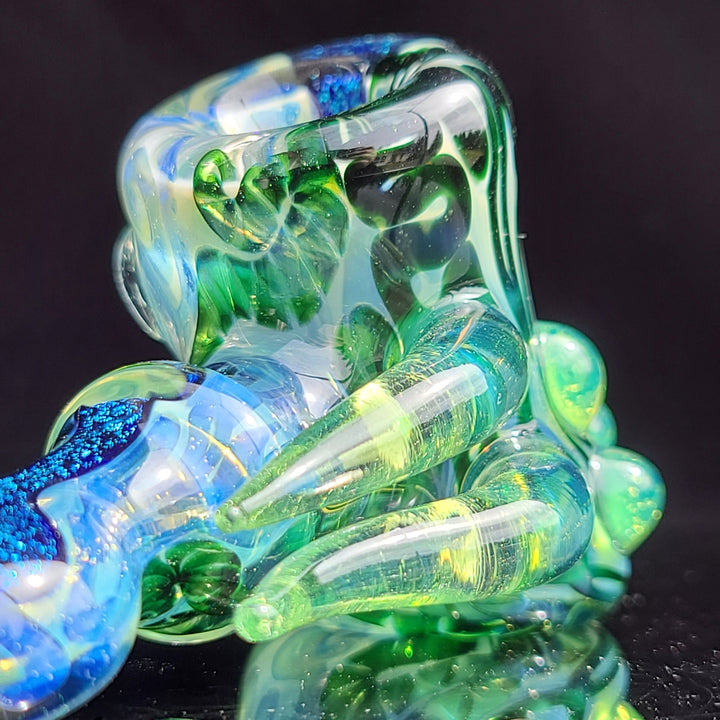 Horned Dichro Hammer Glass Pipe Jeff Cooper   