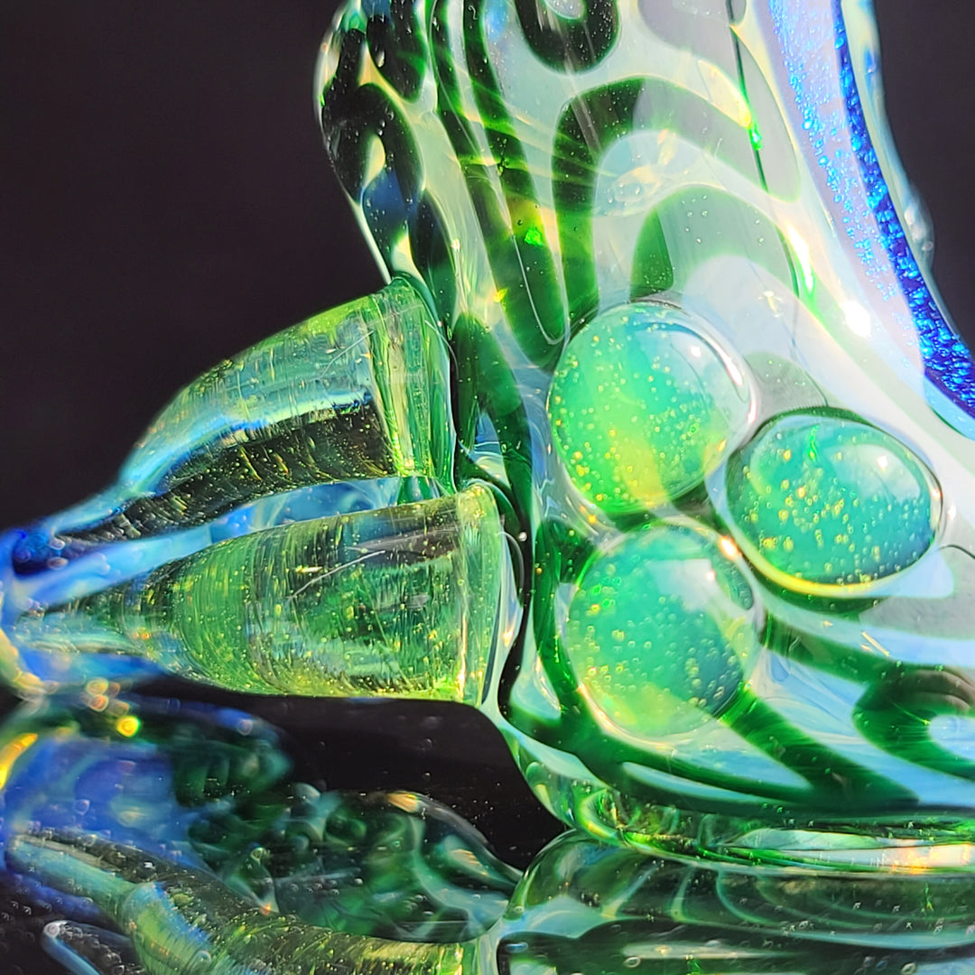 Horned Dichro Hammer Glass Pipe Jeff Cooper   