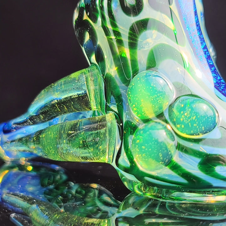 Horned Dichro Hammer Glass Pipe Jeff Cooper   