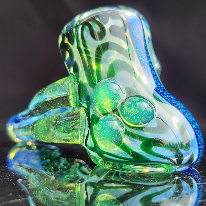 Horned Dichro Hammer Glass Pipe Jeff Cooper   