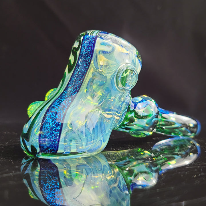 Horned Dichro Hammer Glass Pipe Jeff Cooper   
