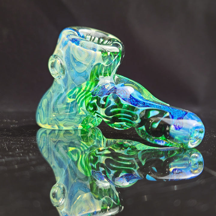 Horned Dichro Hammer Glass Pipe Jeff Cooper   