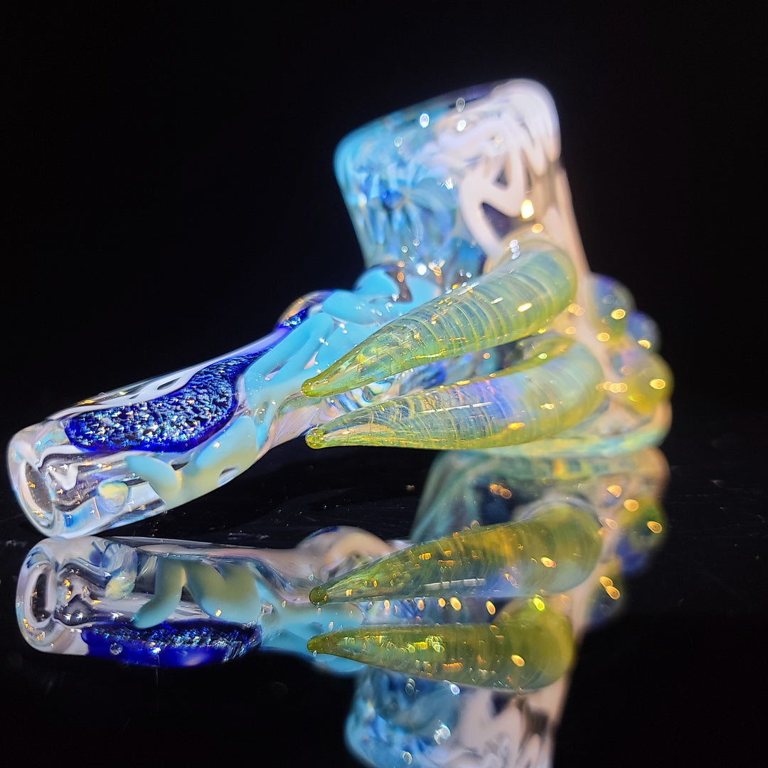 Horned Dichro Hammer Glass Pipe Jeff Cooper   