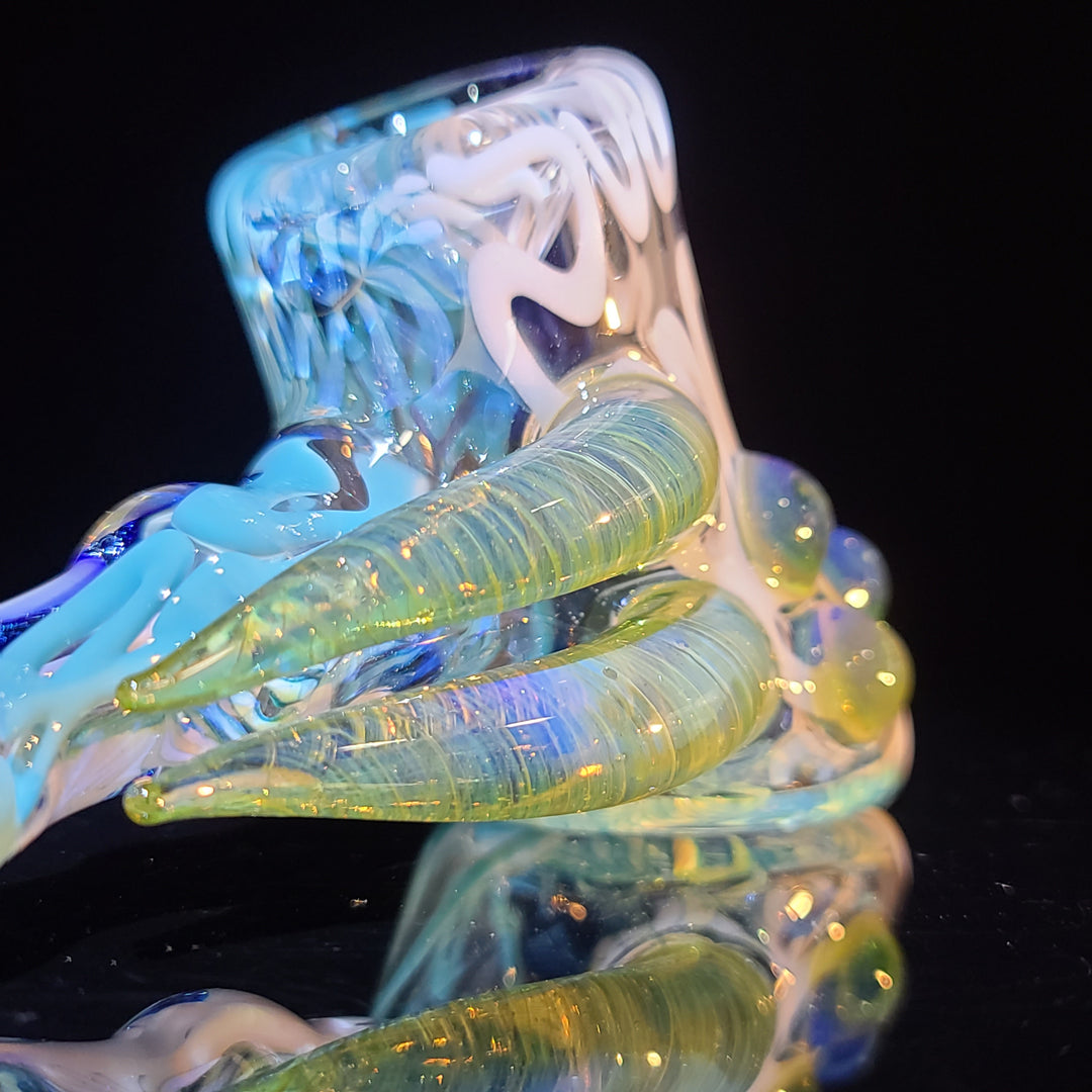 Horned Dichro Hammer Glass Pipe Jeff Cooper   