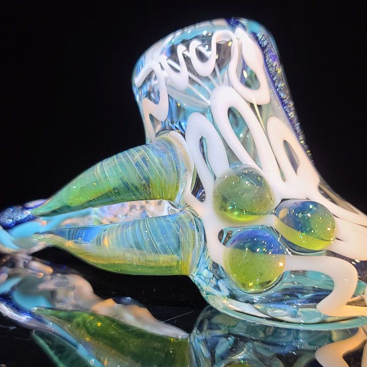 Horned Dichro Hammer Glass Pipe Jeff Cooper   