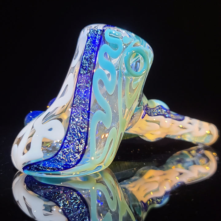 Horned Dichro Hammer Glass Pipe Jeff Cooper   