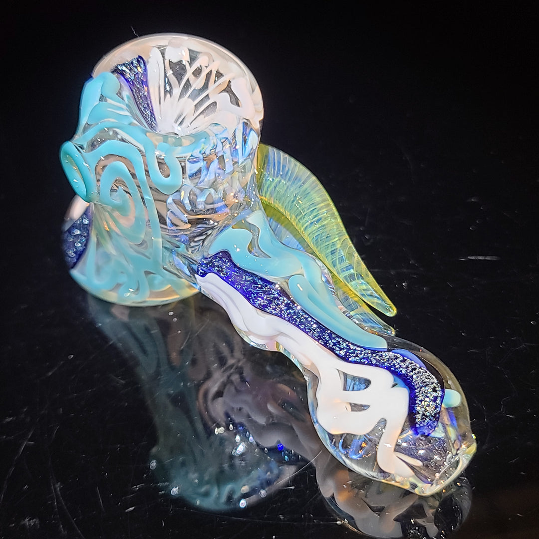 Horned Dichro Hammer Glass Pipe Jeff Cooper   