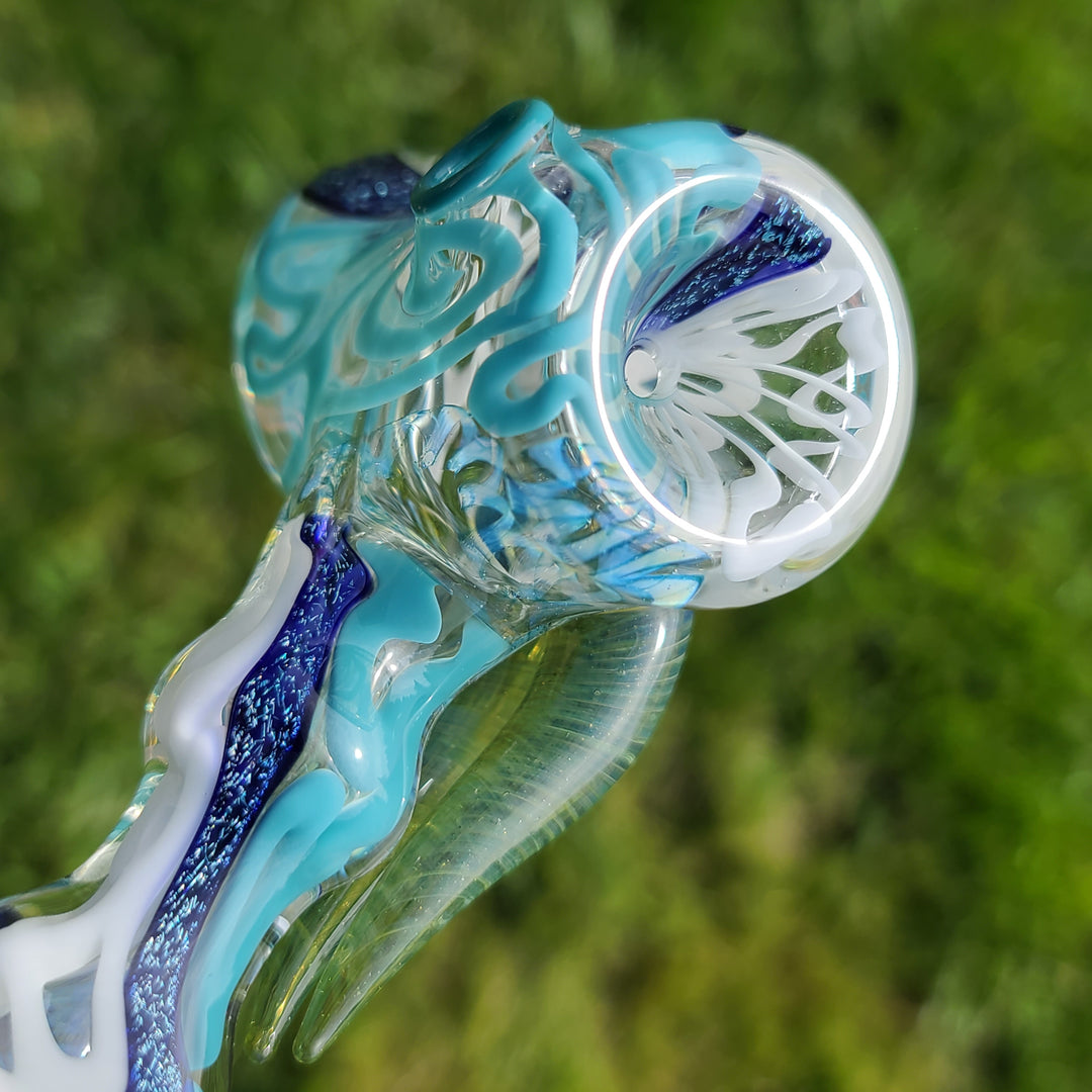 Horned Dichro Hammer Glass Pipe Jeff Cooper   