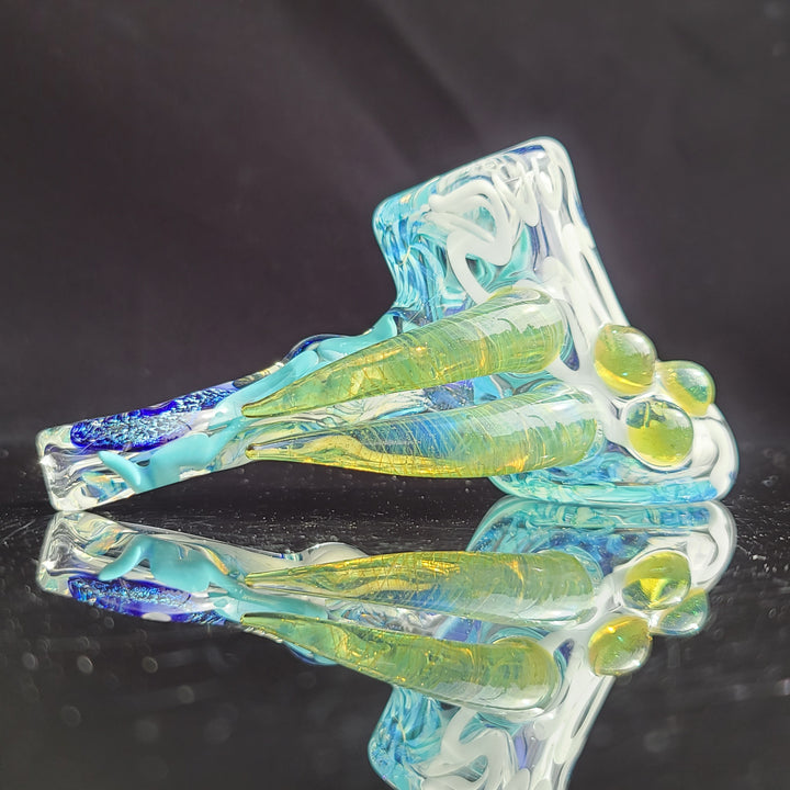 Horned Dichro Hammer Glass Pipe Jeff Cooper   