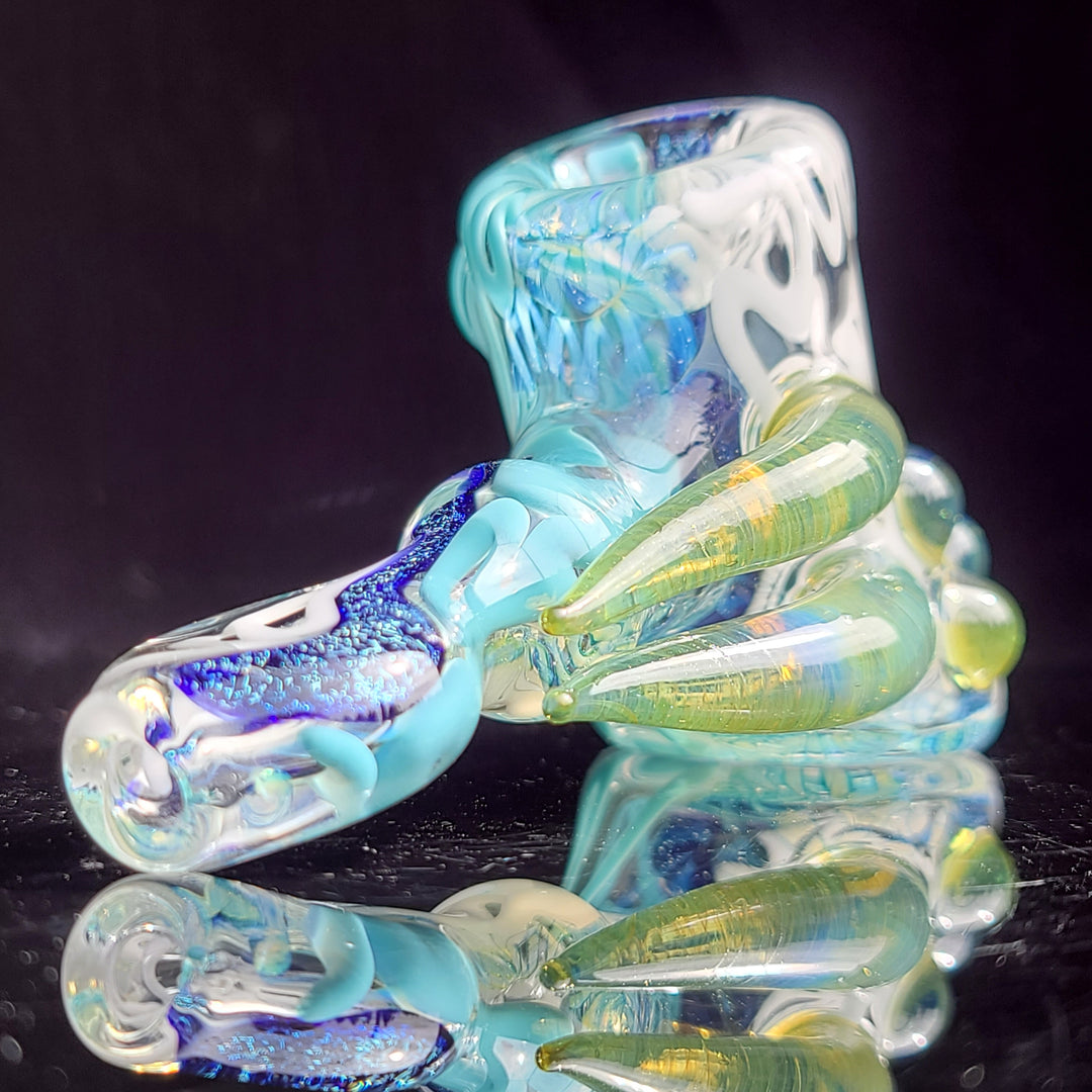 Horned Dichro Hammer Glass Pipe Jeff Cooper   