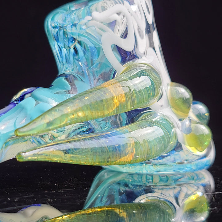 Horned Dichro Hammer Glass Pipe Jeff Cooper   