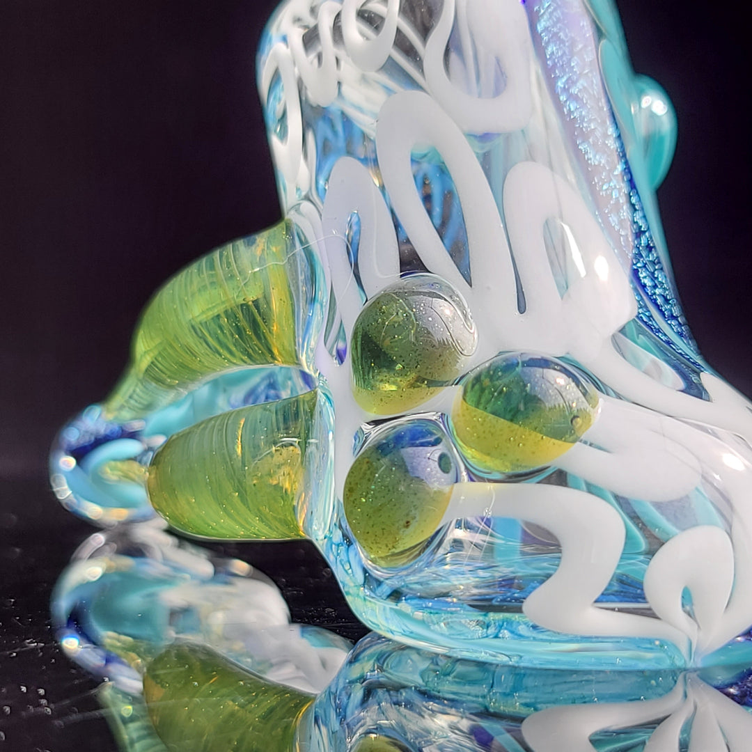 Horned Dichro Hammer Glass Pipe Jeff Cooper   