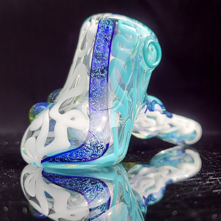 Horned Dichro Hammer Glass Pipe Jeff Cooper   