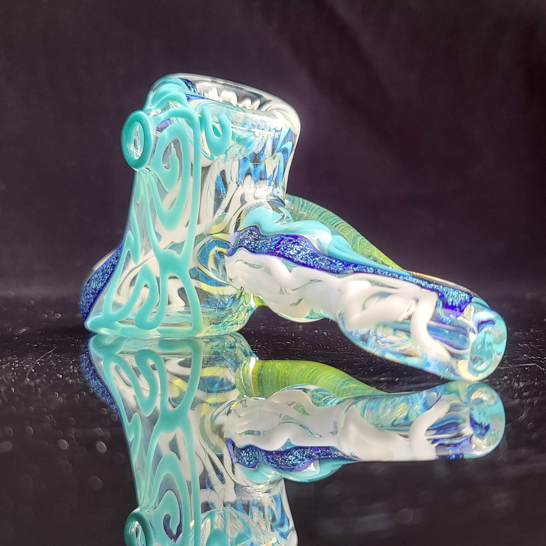 Horned Dichro Hammer Glass Pipe Jeff Cooper   