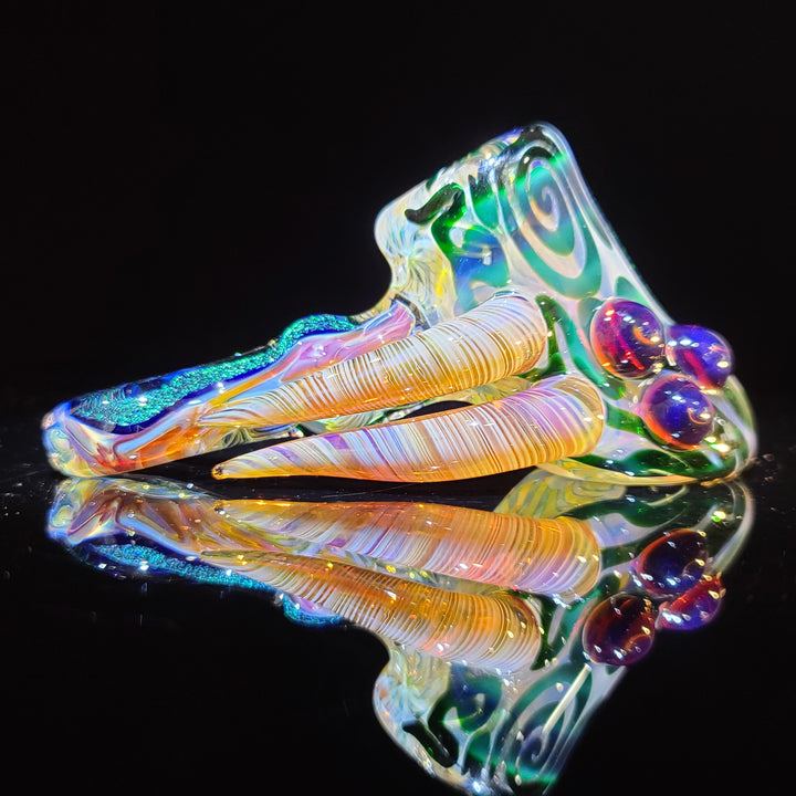 Horned Dichro Hammer Glass Pipe Jeff Cooper   