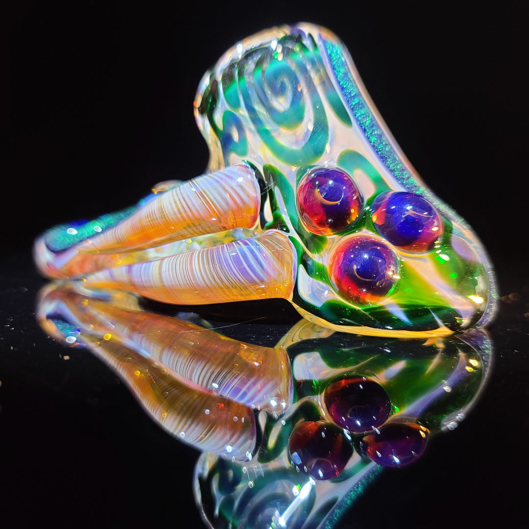 Horned Dichro Hammer Glass Pipe Jeff Cooper   