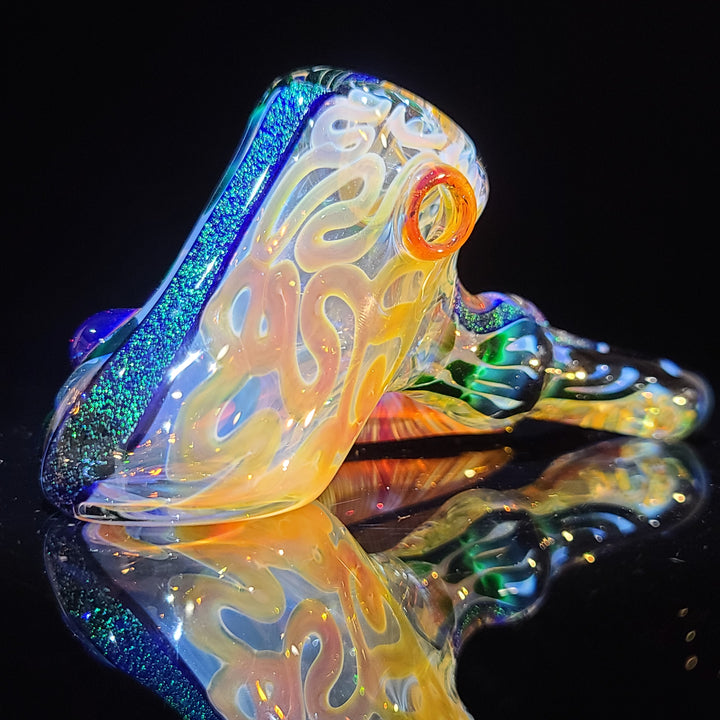 Horned Dichro Hammer Glass Pipe Jeff Cooper   