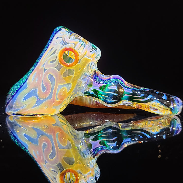 Horned Dichro Hammer Glass Pipe Jeff Cooper   