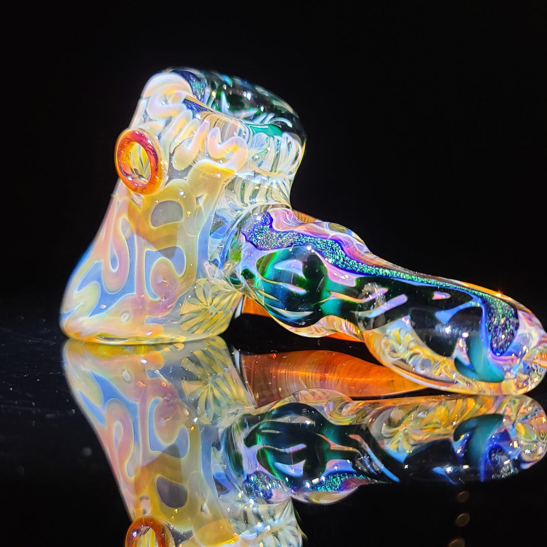 Horned Dichro Hammer Glass Pipe Jeff Cooper   